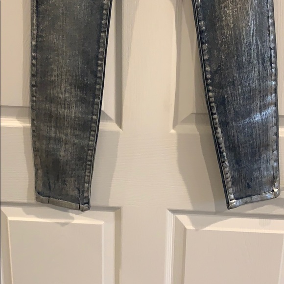 Mid rise skinny fit all over foiled jeans - Picture 4 of 6